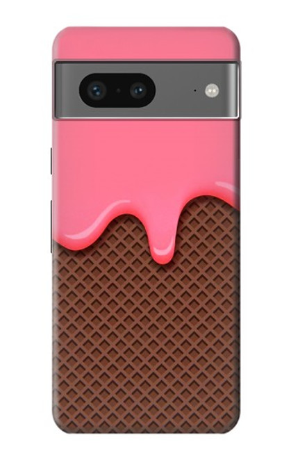 S3754 Strawberry Ice Cream Cone Hülle Schutzhülle Taschen für Google Pixel 7