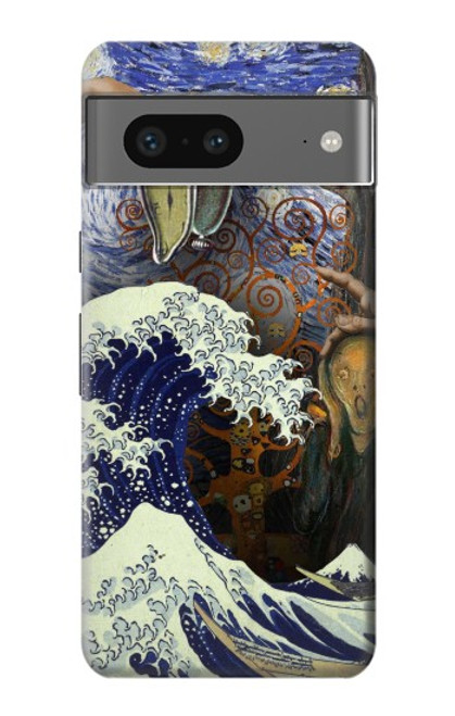 S3851 World of Art Van Gogh Hokusai Da Vinci Hülle Schutzhülle Taschen für Google Pixel 7