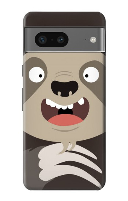 S3855 Sloth Face Cartoon Hülle Schutzhülle Taschen für Google Pixel 7