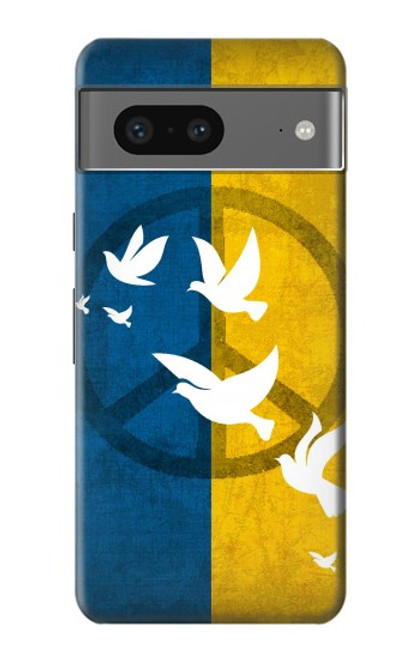 S3857 Peace Dove Ukraine Flag Hülle Schutzhülle Taschen für Google Pixel 7