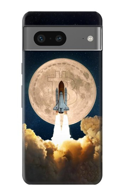 S3859 Bitcoin to the Moon Hülle Schutzhülle Taschen für Google Pixel 7