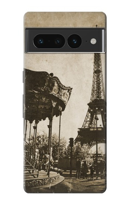S2174 Eiffel Tower Vintage Paris Hülle Schutzhülle Taschen für Google Pixel 7 Pro