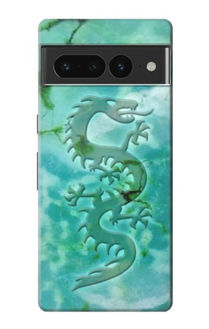 S2653 Dragon Green Turquoise Stone Graphic Hülle Schutzhülle Taschen für Google Pixel 7 Pro