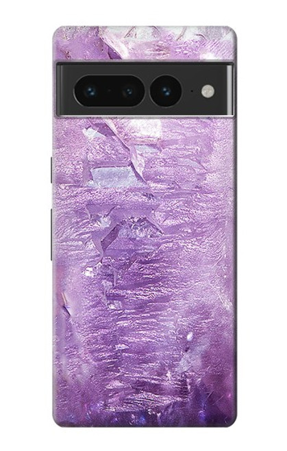 S2690 Amethyst Crystals Graphic Printed Hülle Schutzhülle Taschen für Google Pixel 7 Pro