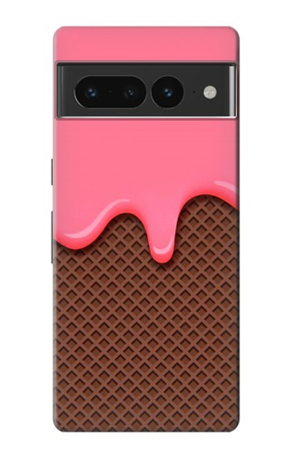 S3754 Strawberry Ice Cream Cone Hülle Schutzhülle Taschen für Google Pixel 7 Pro