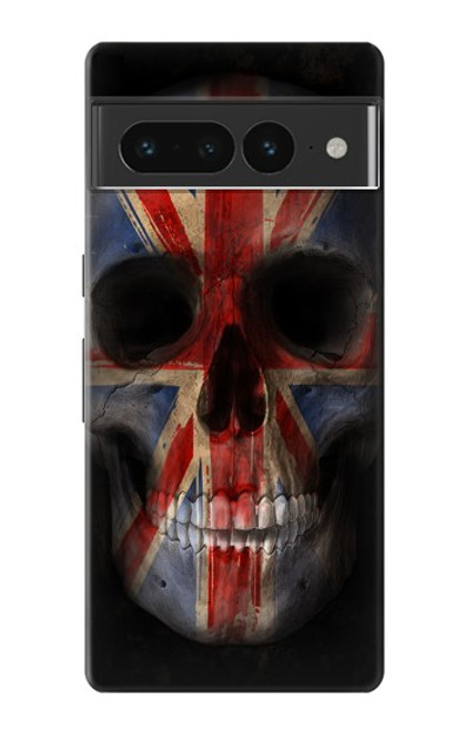 S3848 United Kingdom Flag Skull Hülle Schutzhülle Taschen für Google Pixel 7 Pro