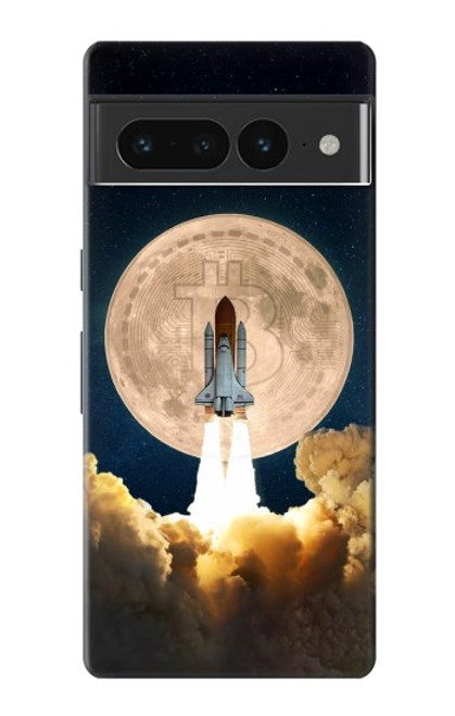 S3859 Bitcoin to the Moon Hülle Schutzhülle Taschen für Google Pixel 7 Pro