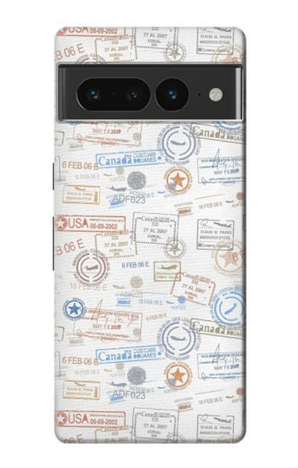 S3903 Travel Stamps Hülle Schutzhülle Taschen für Google Pixel 7 Pro