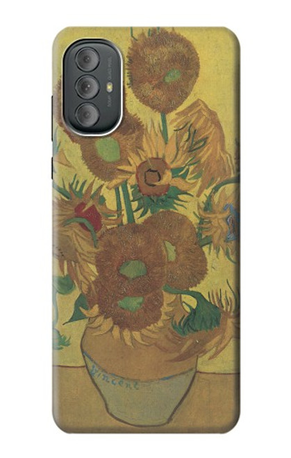 S0214 Van Gogh Vase Fifteen Sunflowers Hülle Schutzhülle Taschen für Motorola Moto G Power 2022, G Play 2023