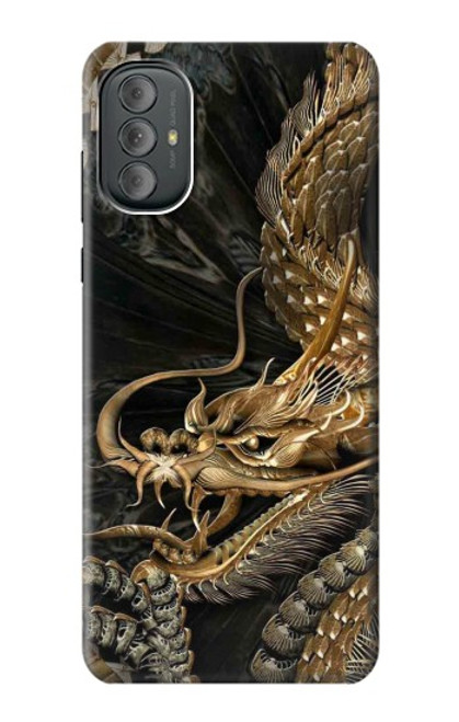 S0426 Gold Dragon Hülle Schutzhülle Taschen für Motorola Moto G Power 2022, G Play 2023