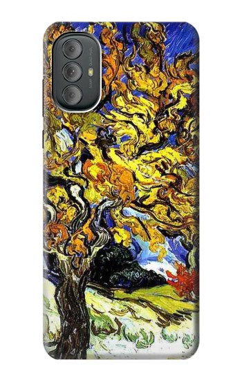 S0902 Mulberry Tree Van Gogh Hülle Schutzhülle Taschen für Motorola Moto G Power 2022, G Play 2023