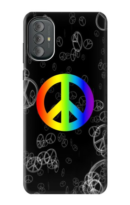 S2356 Peace Sign Hülle Schutzhülle Taschen für Motorola Moto G Power 2022, G Play 2023