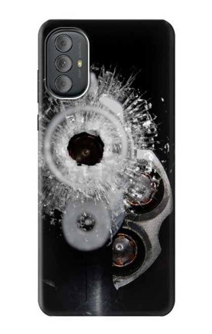 S2387 Gun Bullet Hole Glass Hülle Schutzhülle Taschen für Motorola Moto G Power 2022, G Play 2023