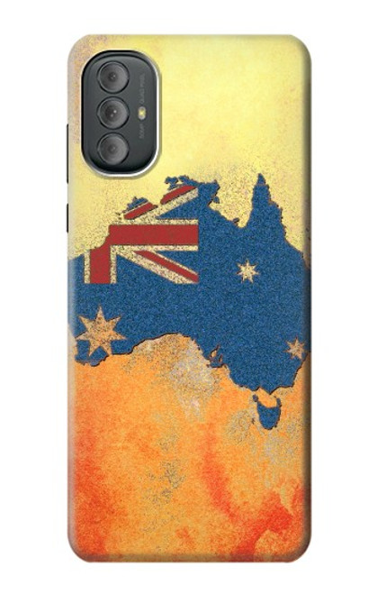 S2494 Australia Flag Map Rock Texture Hülle Schutzhülle Taschen für Motorola Moto G Power 2022, G Play 2023