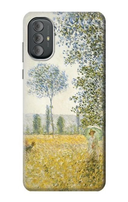 S2682 Claude Monet Fields In Spring Hülle Schutzhülle Taschen für Motorola Moto G Power 2022, G Play 2023