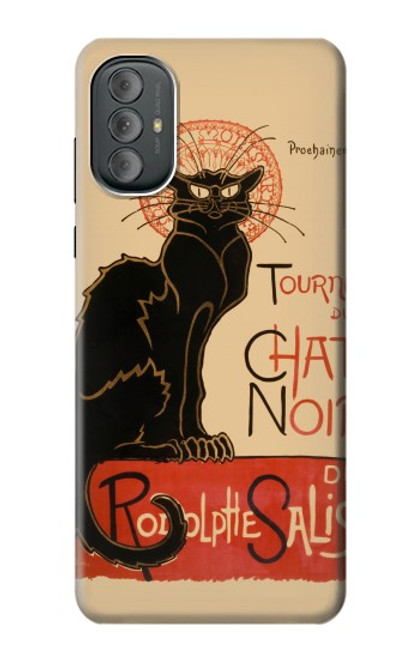 S2739 Chat Noir Black Cat Vintage Hülle Schutzhülle Taschen für Motorola Moto G Power 2022, G Play 2023