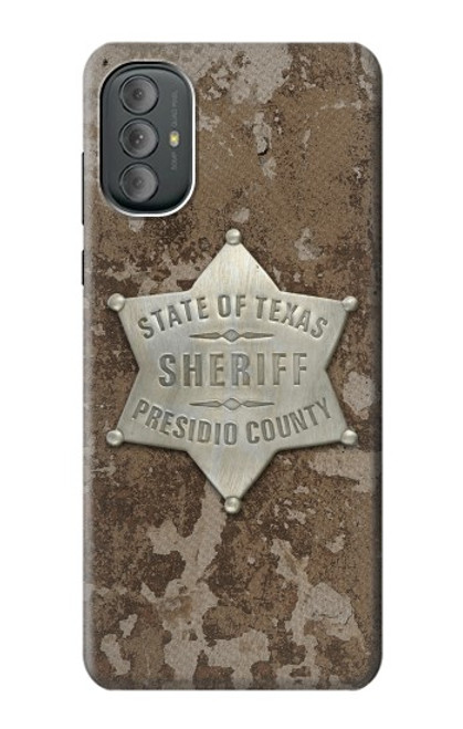 S2868 Texas Presidio County Sheriff Badge Hülle Schutzhülle Taschen für Motorola Moto G Power 2022, G Play 2023