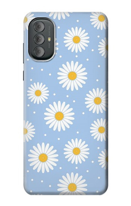 S3681 Daisy Flowers Pattern Hülle Schutzhülle Taschen für Motorola Moto G Power 2022, G Play 2023