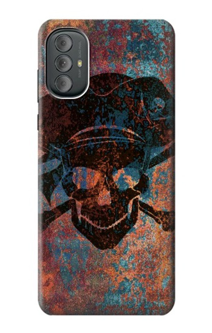 S3895 Pirate Skull Metal Hülle Schutzhülle Taschen für Motorola Moto G Power 2022, G Play 2023
