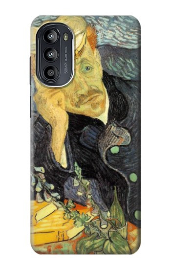 S0212 Van Gogh Portrait of Dr. Gachet Hülle Schutzhülle Taschen für Motorola Moto G52, G82 5G