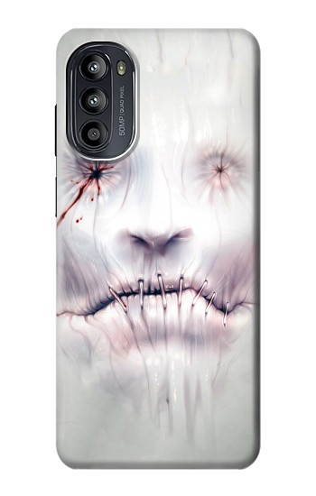 S0884 Horror Face Hülle Schutzhülle Taschen für Motorola Moto G52, G82 5G