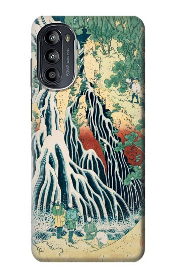 S2491 Hokusai Kirifuri Waterfall at Kurokami Hülle Schutzhülle Taschen für Motorola Moto G52, G82 5G