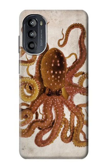 S2801 Vintage Octopus Hülle Schutzhülle Taschen für Motorola Moto G52, G82 5G
