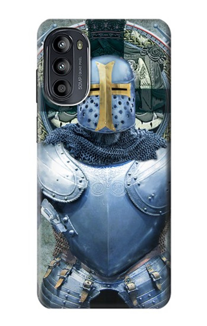 S3864 Medieval Templar Heavy Armor Knight Hülle Schutzhülle Taschen für Motorola Moto G52, G82 5G