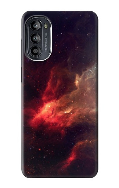 S3897 Red Nebula Space Hülle Schutzhülle Taschen für Motorola Moto G52, G82 5G