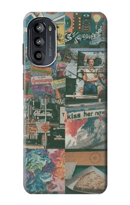 S3909 Vintage Poster Hülle Schutzhülle Taschen für Motorola Moto G52, G82 5G