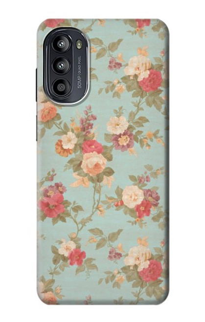 S3910 Vintage Rose Hülle Schutzhülle Taschen für Motorola Moto G52, G82 5G