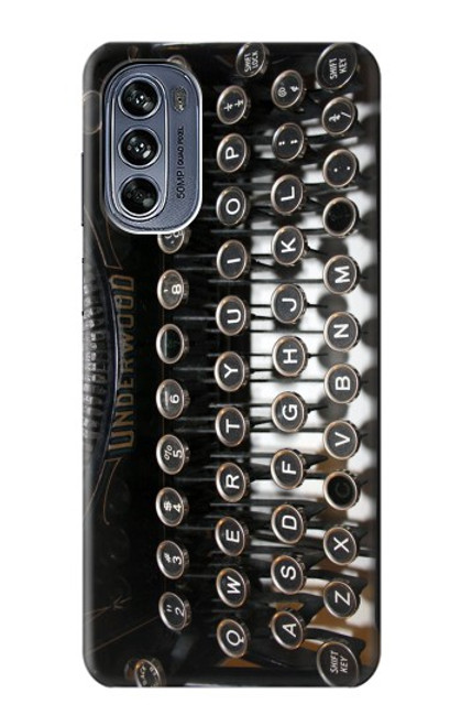 S0620 Typewriter Hülle Schutzhülle Taschen für Motorola Moto G62 5G