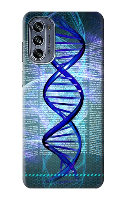 S0632 DNA Hülle Schutzhülle Taschen für Motorola Moto G62 5G