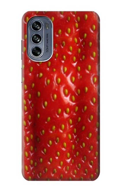 S2225 Strawberry Hülle Schutzhülle Taschen für Motorola Moto G62 5G