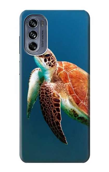 S3899 Sea Turtle Hülle Schutzhülle Taschen für Motorola Moto G62 5G