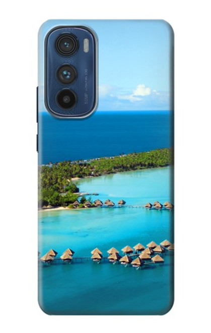S0844 Bora Bora Island Hülle Schutzhülle Taschen für Motorola Edge 30