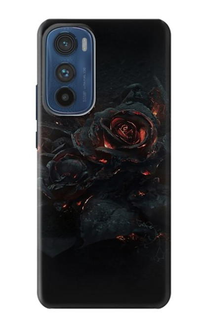 S3672 Burned Rose Hülle Schutzhülle Taschen für Motorola Edge 30