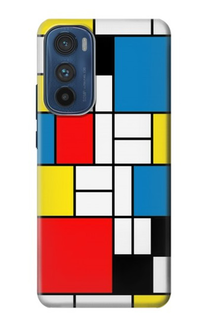 S3814 Piet Mondrian Line Art Composition Hülle Schutzhülle Taschen für Motorola Edge 30