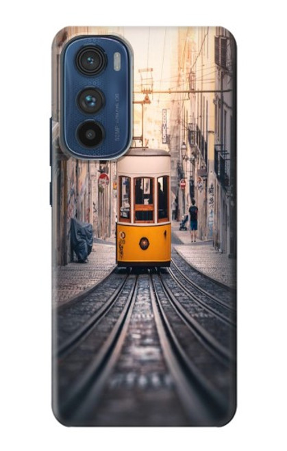 S3867 Trams in Lisbon Hülle Schutzhülle Taschen für Motorola Edge 30