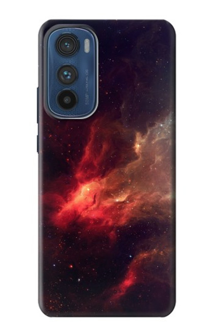 S3897 Red Nebula Space Hülle Schutzhülle Taschen für Motorola Edge 30