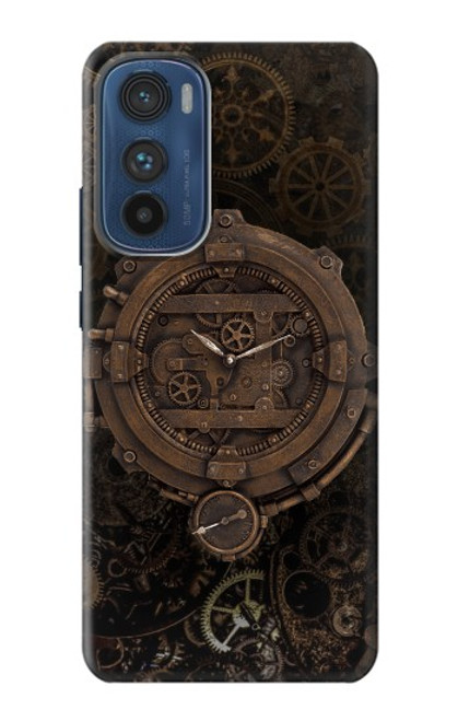 S3902 Steampunk Clock Gear Hülle Schutzhülle Taschen für Motorola Edge 30