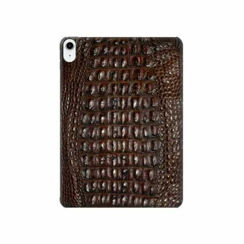 S2850 Brown Skin Alligator Graphic Printed Hülle Schutzhülle Taschen für iPad 10.9 (2025,2022)