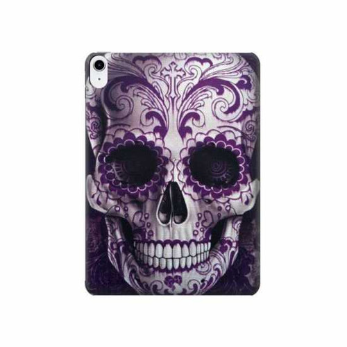 S3582 Purple Sugar Skull Hülle Schutzhülle Taschen für iPad 10.9 (2025,2022)