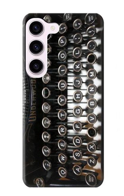 S0620 Typewriter Hülle Schutzhülle Taschen für Samsung Galaxy S23