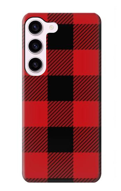 S2931 Red Buffalo Check Pattern Hülle Schutzhülle Taschen für Samsung Galaxy S23