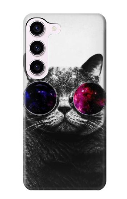 S3054 Cool Cat Glasses Hülle Schutzhülle Taschen für Samsung Galaxy S23