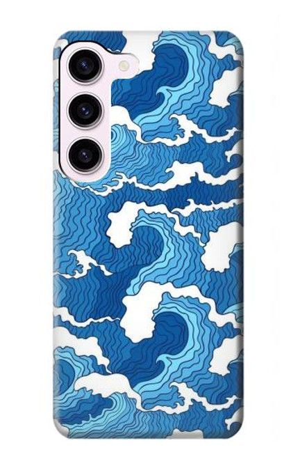 S3901 Aesthetic Storm Ocean Waves Hülle Schutzhülle Taschen für Samsung Galaxy S23