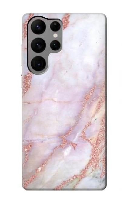 S3482 Soft Pink Marble Graphic Print Hülle Schutzhülle Taschen für Samsung Galaxy S23 Ultra