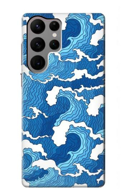 S3901 Aesthetic Storm Ocean Waves Hülle Schutzhülle Taschen für Samsung Galaxy S23 Ultra