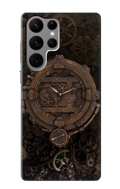S3902 Steampunk Clock Gear Hülle Schutzhülle Taschen für Samsung Galaxy S23 Ultra